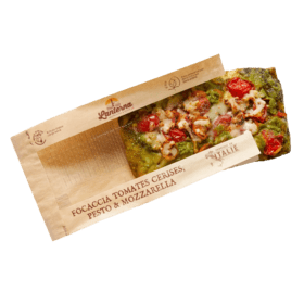 CHERRY TOMATO, PESTO AND MOZZARELLA FOCACCIA
